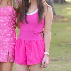 Pink Sleeveless Jumpsuit